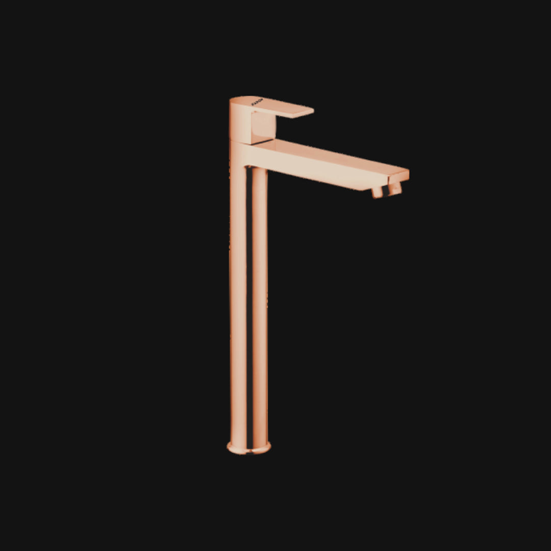 ARIC TALL PILLAR COCK (ROSE GOLD) - Radon India-- ARIC TALL PILLAR COCK (ROSE GOLD)-  Radon India