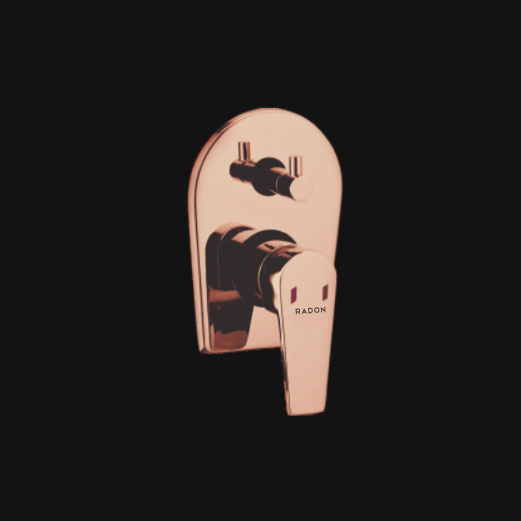 ARIC DIVERTER HIGH FLOW BODY & UPPER TRIM (ROSE GOLD) - Radon India-- ARIC DIVERTER HIGH FLOW BODY & UPPER TRIM (ROSE GOLD)-  Radon India