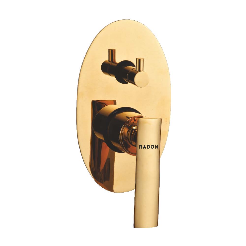 BENZ DIVERTER HIGH FLOW BODY & UPPER TRIM (GOLD) - Radon India-- BENZ DIVERTER HIGH FLOW BODY & UPPER TRIM (GOLD)-  Radon India