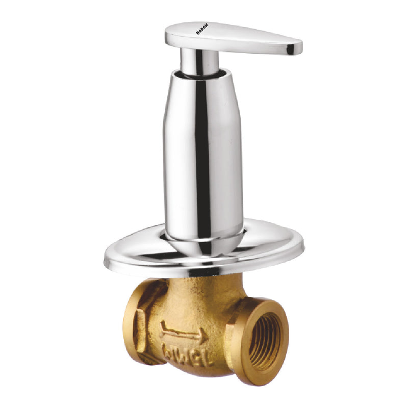 DEW CONCEALED STOP COCK 15MM (CHROME) - Radon India-- DEW CONCEALED STOP COCK 15MM (CHROME)-  Radon India