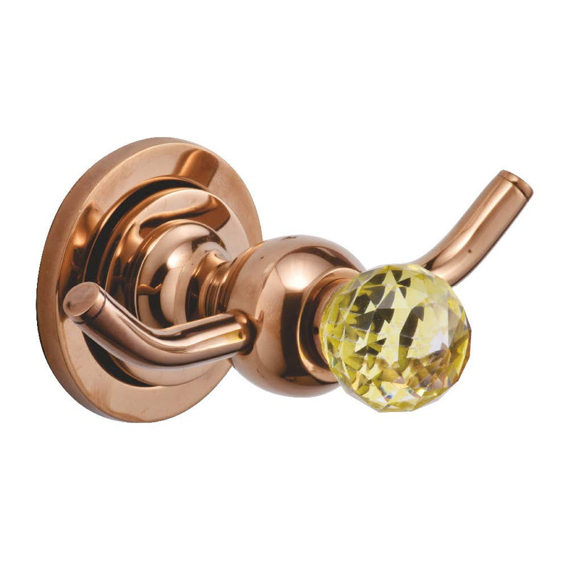 CRYSTAL ROBE HOOK (ROSE GOLD) - Radon India-- CRYSTAL ROBE HOOK (ROSE GOLD)-  Radon India