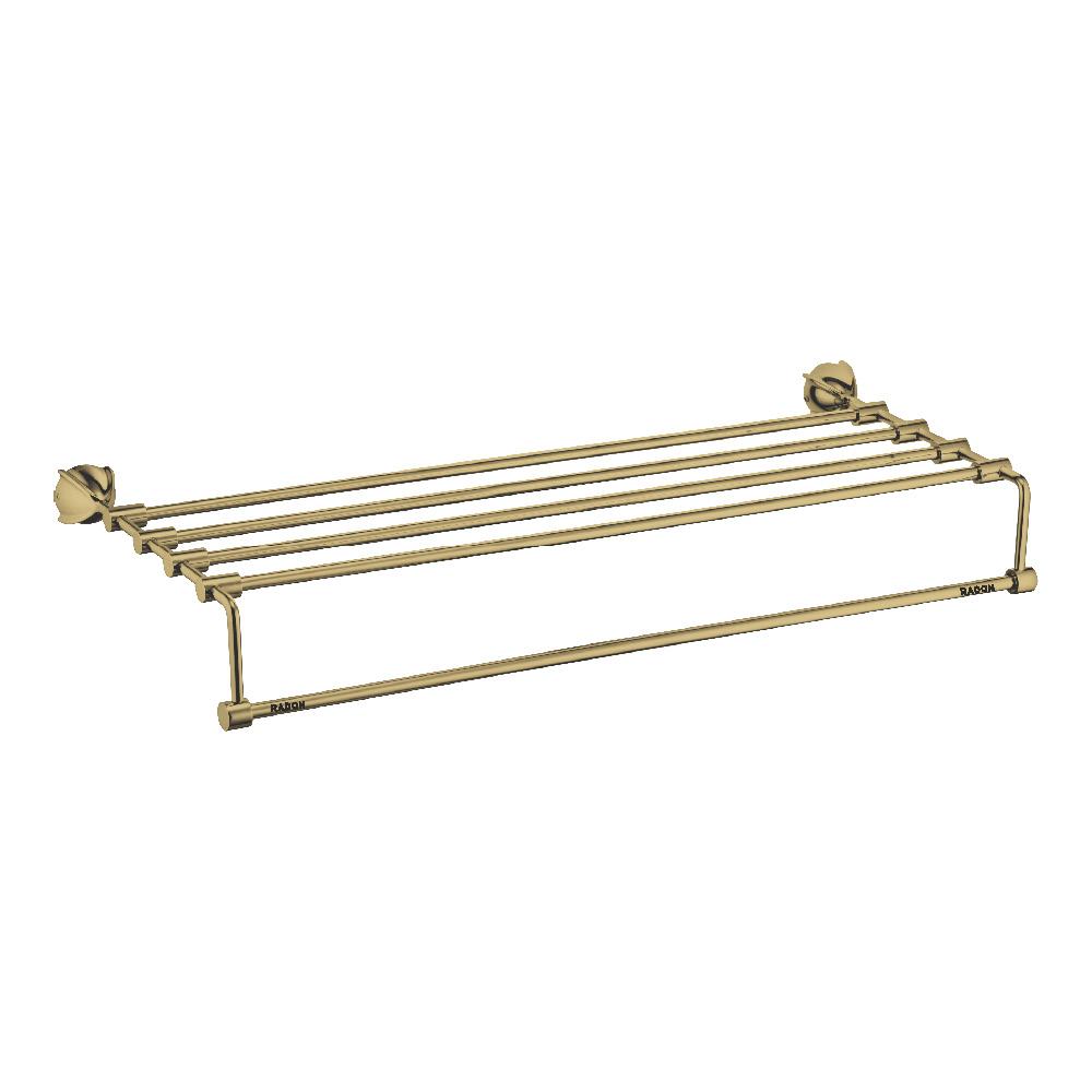 BLOOM BRASSO TOWEL RACK 18 INCH (BRASS) - Radon India-- BLOOM BRASSO TOWEL RACK 18 INCH (BRASS)-  Radon India