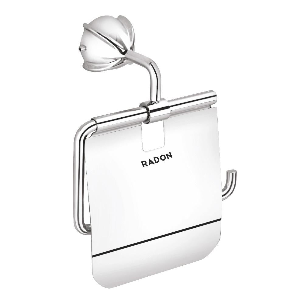 BLOOM TOILET PAPER HOLDER WITH FLAP (CHROME) - Radon India-- BLOOM TOILET PAPER HOLDER WITH FLAP (CHROME)-  Radon India