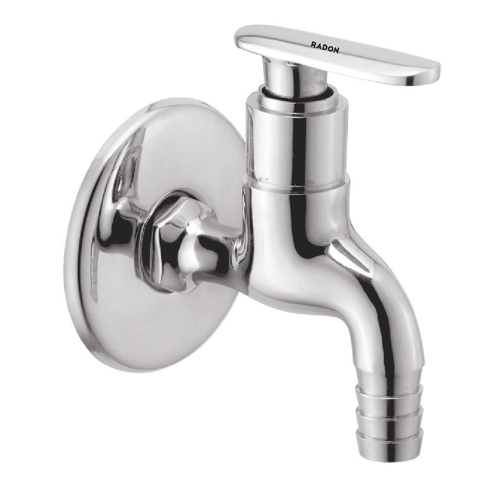 CASA NOZZLE BIB COCK WITH FLANGE (CHROME) - Radon India-- CASA NOZZLE BIB COCK WITH FLANGE (CHROME)-  Radon India