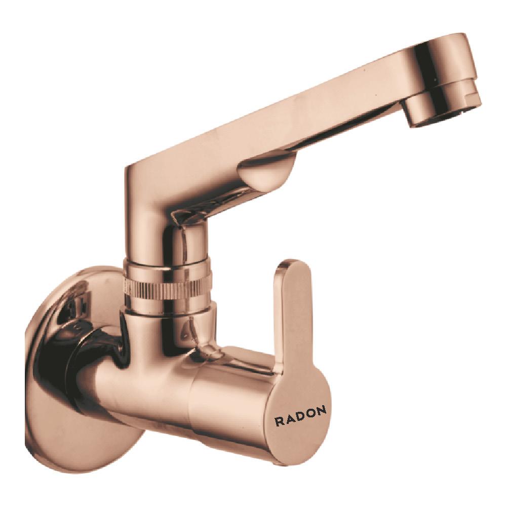OPEL SINK COCK WITH FLANGE (ROSE GOLD) - Radon India-- OPEL SINK COCK WITH FLANGE (ROSE GOLD)-  Radon India