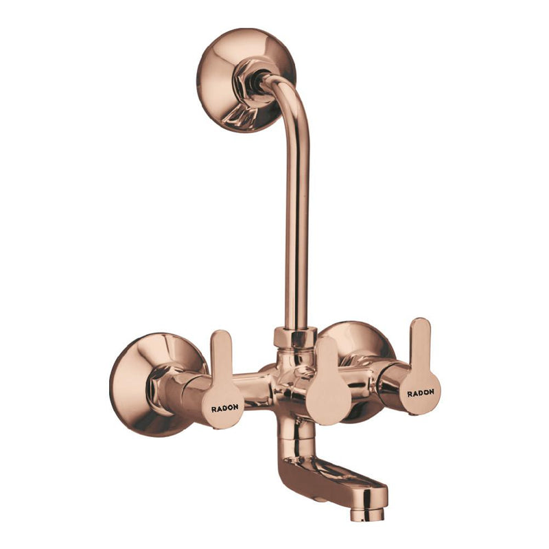 OPEL WALL MIXER TELEPHONIC WITH L-BEND (ROSE GOLD) - Radon India-- OPEL WALL MIXER TELEPHONIC WITH L-BEND (ROSE GOLD)-  Radon India