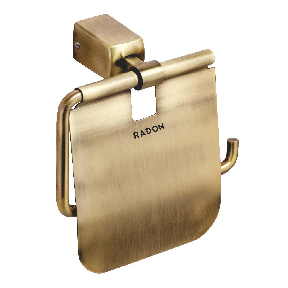 UNI BRASSO TOILET PAPER HOLDER WITH FLAP (BRASS) - Radon India-- UNI BRASSO TOILET PAPER HOLDER WITH FLAP (BRASS)-  Radon India